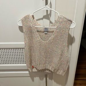 Urban Outfitters BDG Charlie Knit Sweater Vest - Multicolored/Rainbow